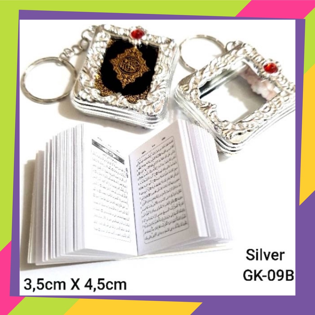 1315 [Grosir] @12pcs gantungan kunci bentuk AL-QURAN ukuran mini