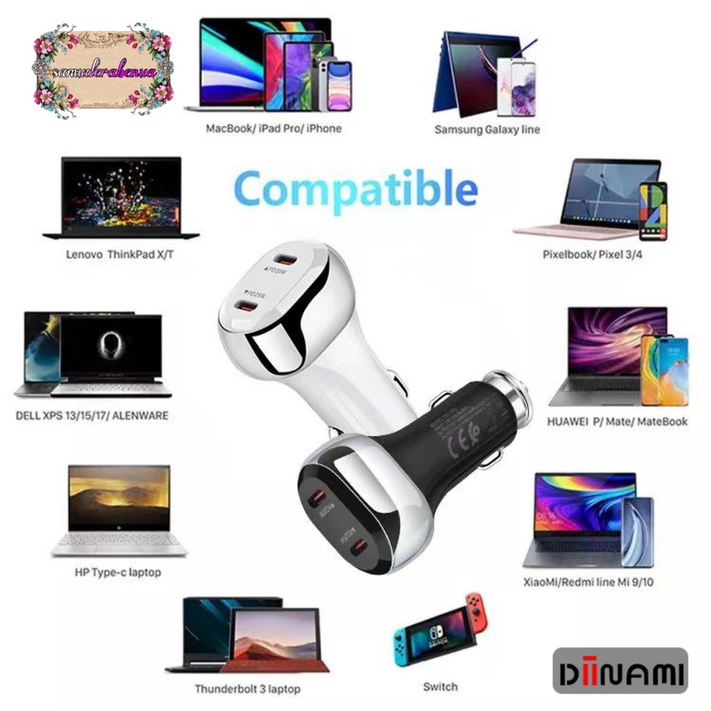 DIINAMI C18 Original Car Charger Mobil 45W super Fast Charging  Type C Saver Casan XiaoMi Samsung Vivo oppo all type SB4508