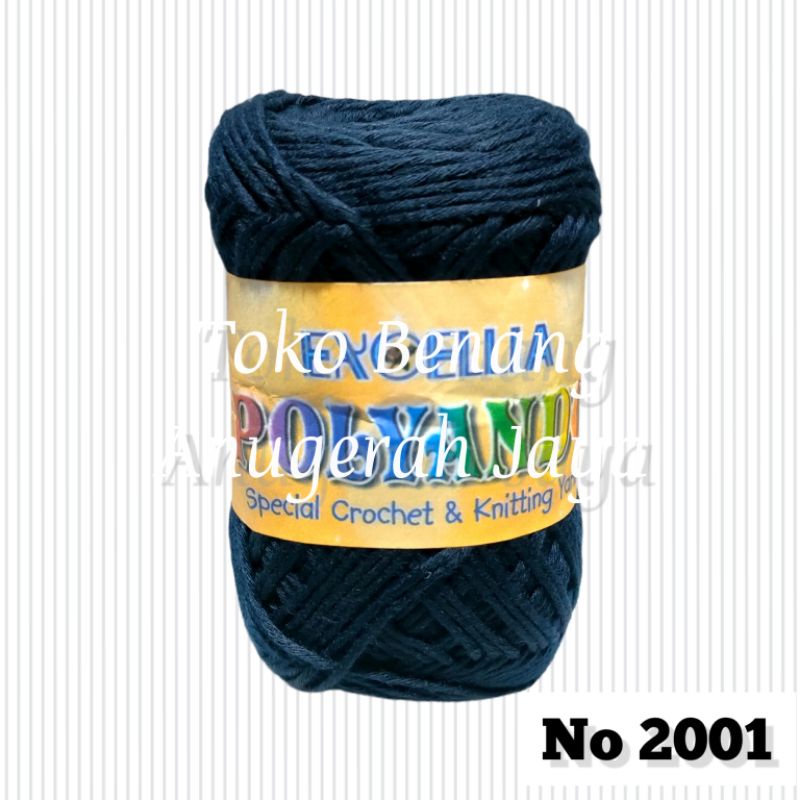 Benang Rajut Polyando No 2001/Biru Dongker