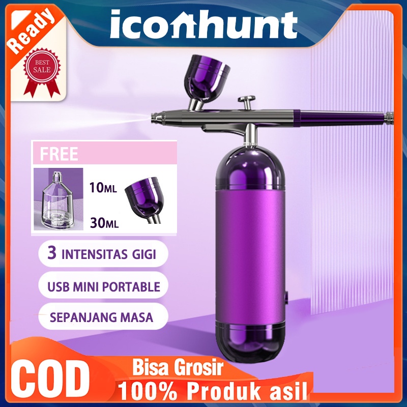 【BUAT WAJAH】Portable Compressor Airbrush wajah injeksi oksigen USB 160kpa Nano Mist Sprayer Oxy Instrumen kecantikan  Kulit Wajah Painting Kompresor Pen Air Brush Spray Pump