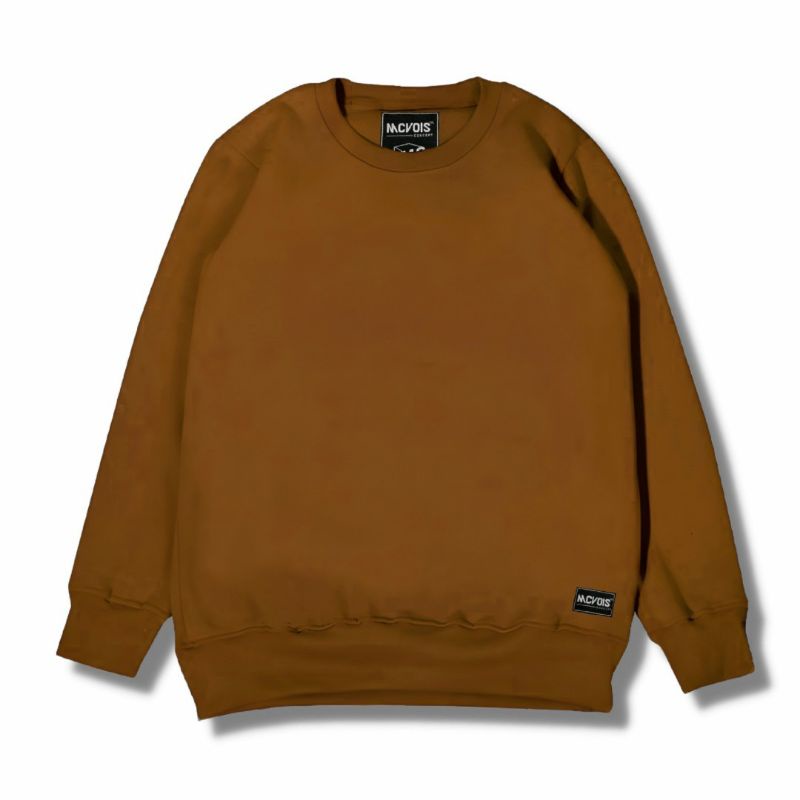 Sweater Crewneck Polos Mustard McVois Pria Wanita Premium Distro