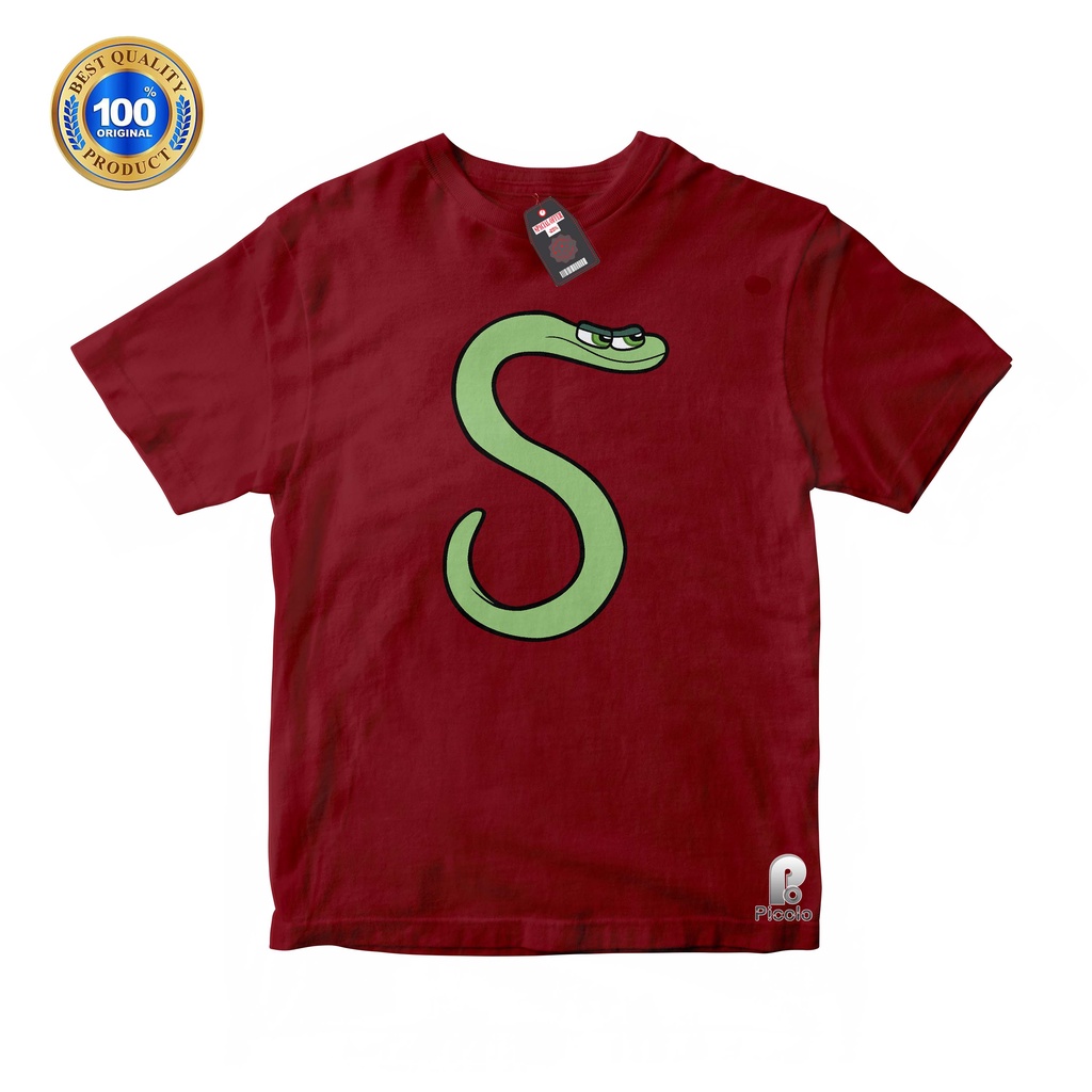 BAJU ANAK KAOS ATASAN ANAK KARAKTER S ALPHABET LORE UNISEX Bahan COTTUN (FREE NAMA)