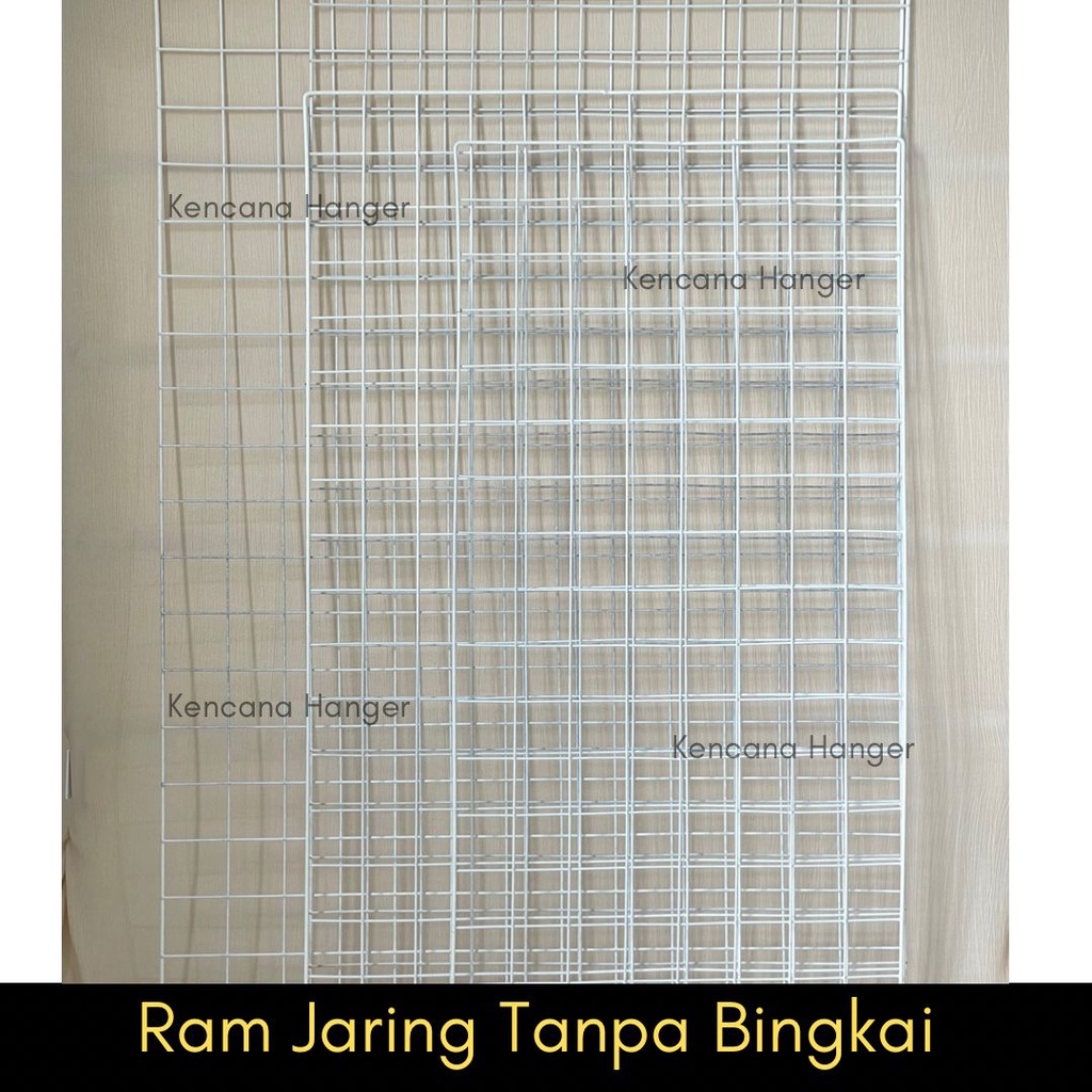 Jaring RAM Dinding 75 X 115 / Hijang Hiasan / Wire Grid 75x115 CM | Gantungan Besi Hook Import Tebal