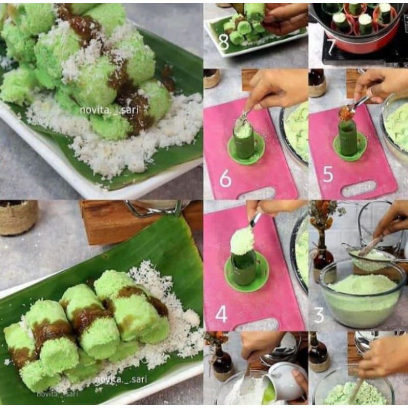 cetakan kue putu bambu 12 pcs ukuran 2.5 cm - 3 cm