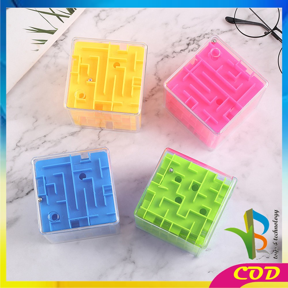 RB-M274 Mainan Maze Puzzle Ball / Mainan Puzzle Labirin Transparan 3D Mainan Jadul Edukasi Motorik Anak