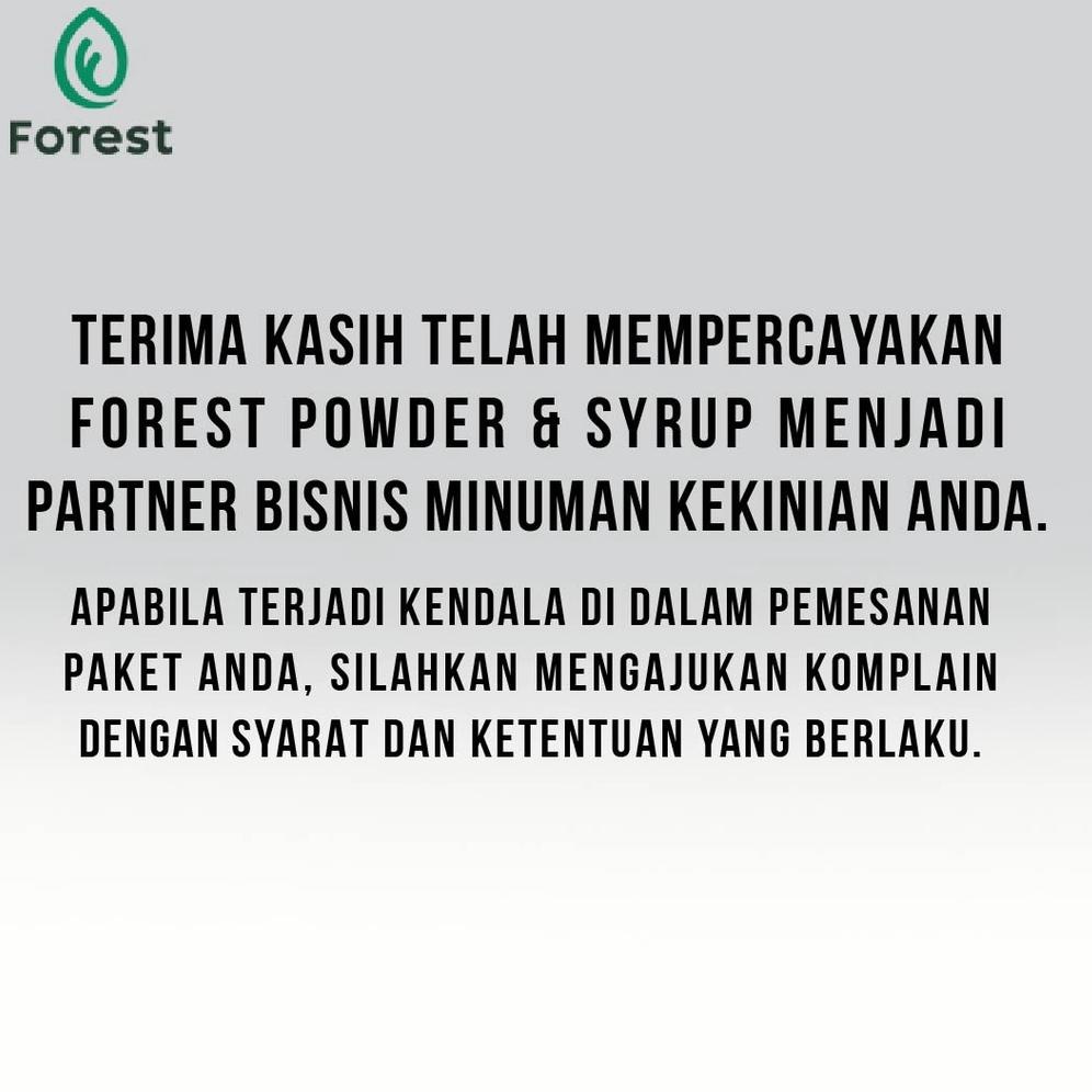 

☛ Restok Bubuk Minuman AVOCADO Powder - FOREST Bubble Drink ,.,.,.,,