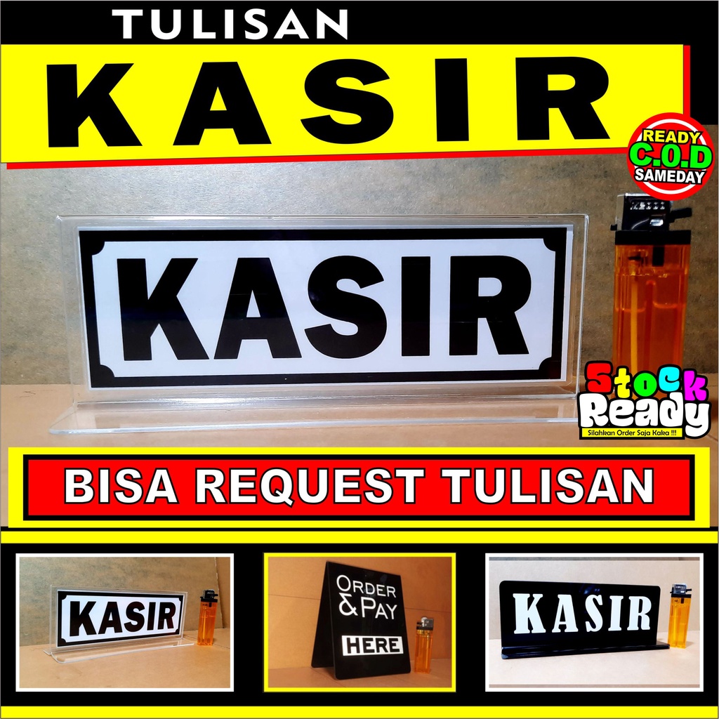 

DISPLAY Tulisan KASIR, DLL