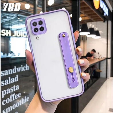 Case Samsung A22 M22 M32 Aero Matte Colour STRAP Grip Stand Frosted