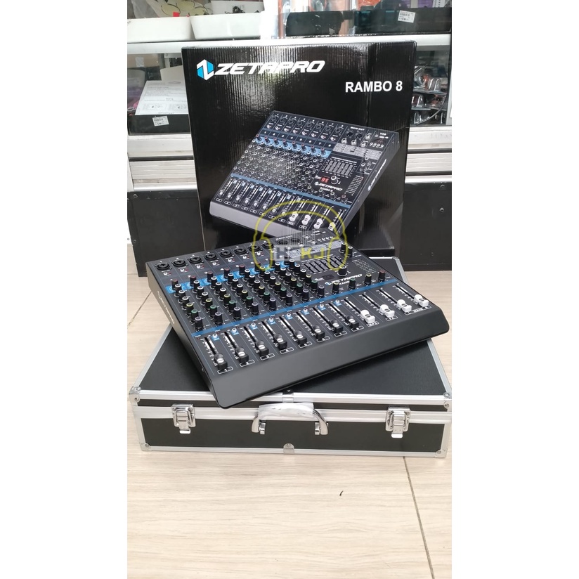 MIXER AUDIO ZETAPRO RAMBO 8 CHANNEL mixer zetapro rambo 8  ch