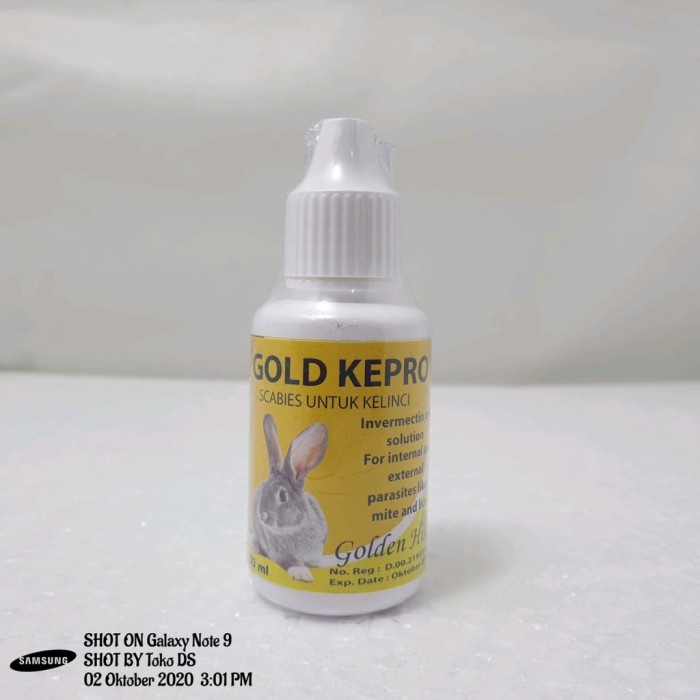 Gold Kepro Kelinci 30ml - Obat Oral Kudis Scabies Jamur Kelinci Minum