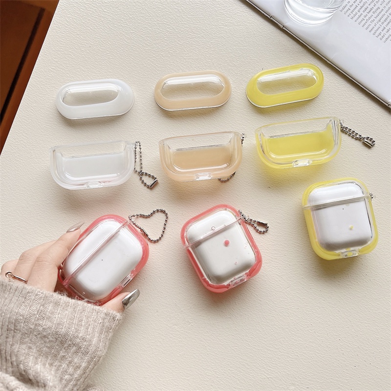 Airpods Jelly Cair TPU Keras Dan Transparan1 2 3 Wireless Earmuff Pro Pelindung Case