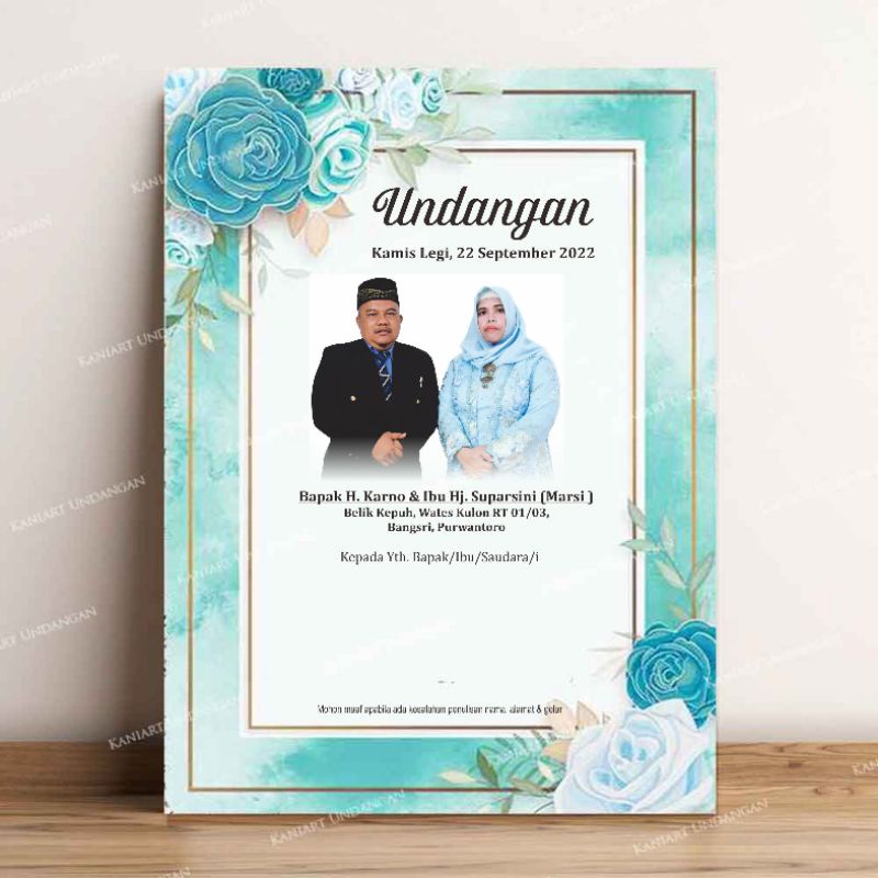 Undangan Orangtua Foto Pengantin, hajatan, Ulem ulem, Serat Ulem Pernikahan Desain Maliq 86