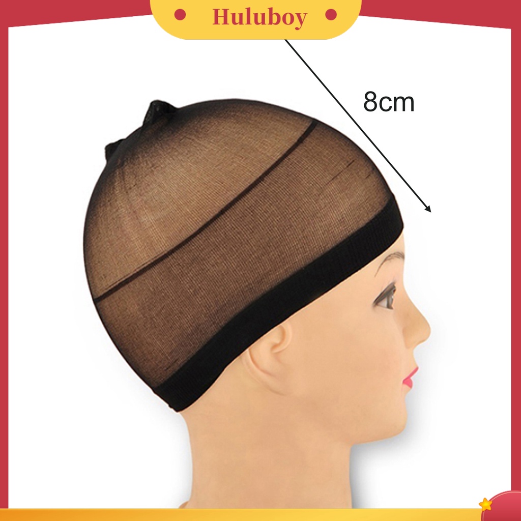 2 Pcs Topi Stocking Liner Wig Elastis Tinggi Dapat Digunakan Kembali Untuk Cosplay
