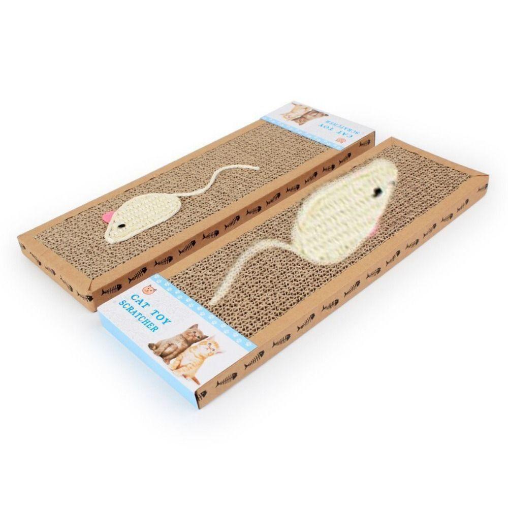 [Elegan] Papan Garukan Kucing Bergelombang Kertas Lantai Sofa Abreaction Couch Cat Scratcher