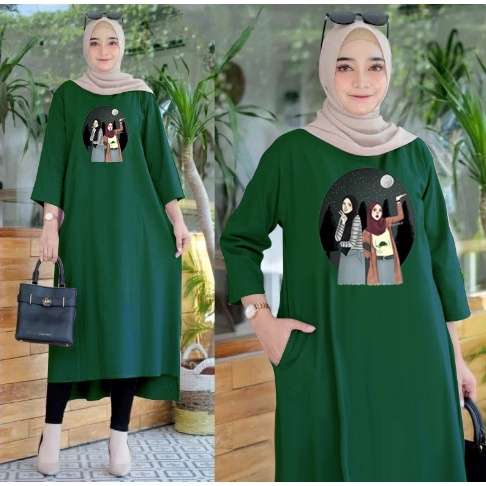 FC - LONG TUNIK HIJAB TUNIK WANITA TERBARU 01 DTF