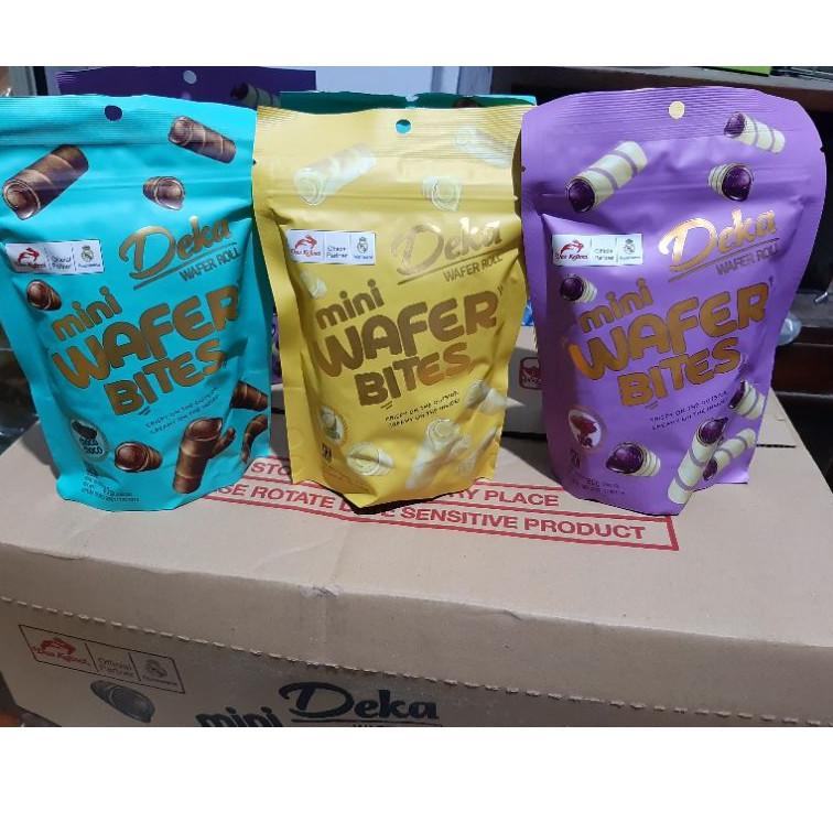 

↖ Deka mini wafer bites choco ube durian murah ☮