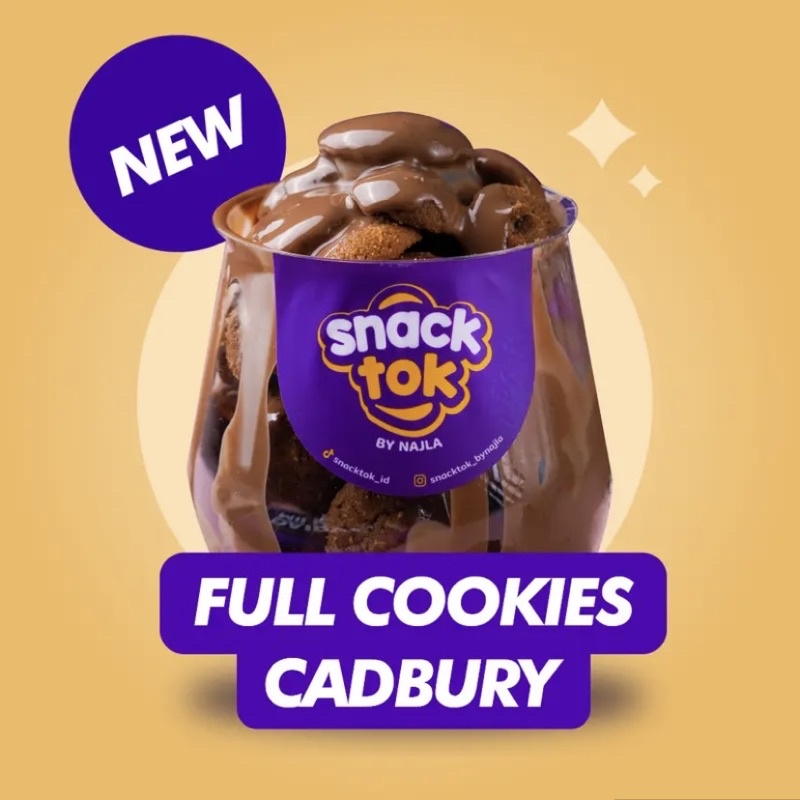[PO] SnackTok Full Cookies Cadburry NEW | Jastip bittersweet by najla