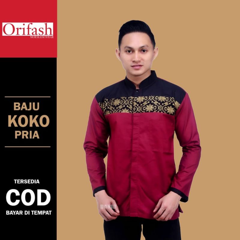 Koko syubbanul muslimin koko azzahir koko baju lengan panjang atasan koko pria