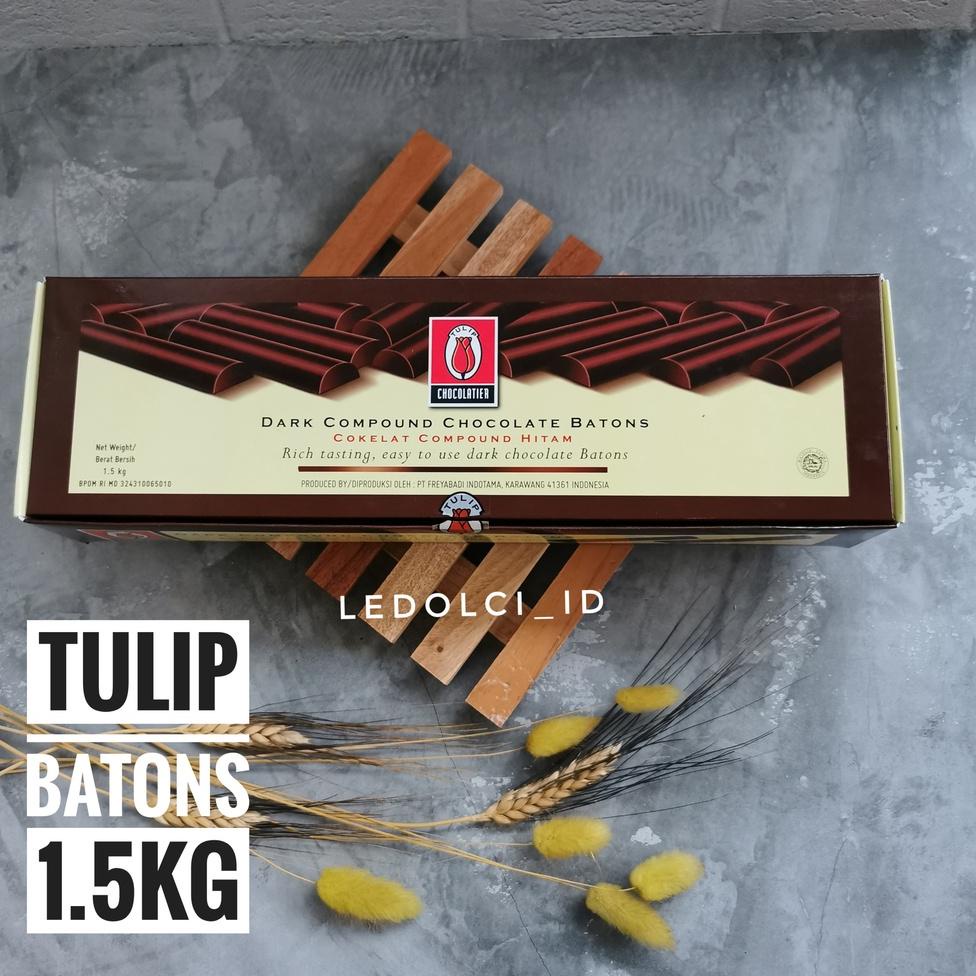 

Best terlaris TULIP COKLAT STICK DARK CHOCOLATE COMPOUND BATONS 1.5 KG (KEMASAN BOX) 8LT