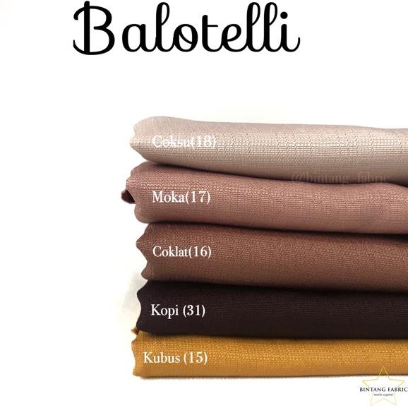 ♠  Bahan Bintang Fabric Kain Baloteli Polosan 1 meter