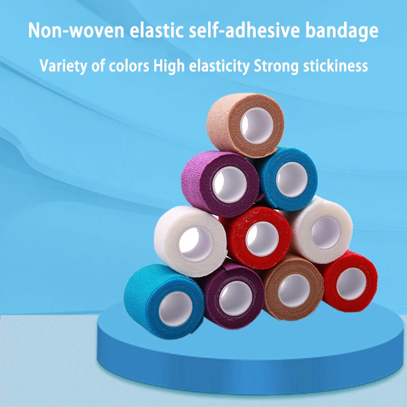 【COD】1 Pcs Elastic Self-Adhesive Bandage / FINGER TAPE / WRIST TAPING 5cm X 4.5m Self Adhesive Bandage Wristape Bukan Kinesio Finger Tape Murah Dan Berkualitas-FA