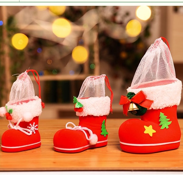 Serenity Sepatu Natal Santa Christmas Boots Karakter Unik - SNS01