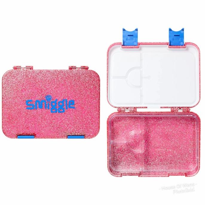 SMIGGLE SPARKLE HAPPY BENTO BOX - KOTAK MAKAN SMIGGLE ORIGINAL
