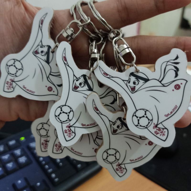 GANTUNGAN KUNCI MASKOT PIALA DUNIA QATAR LA'EEB