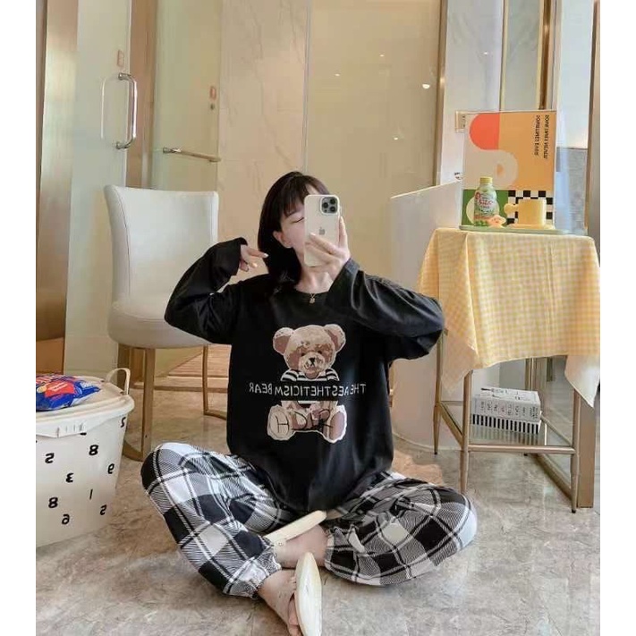 KZ_Stelan import pp oversize / set baju tidur wanita import / set piyama wanita kekinian