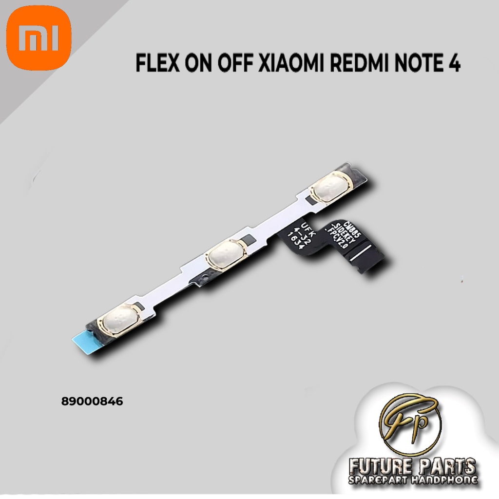 FLEXIBEL ON OFF XIAOMI REDMI NOTE 4