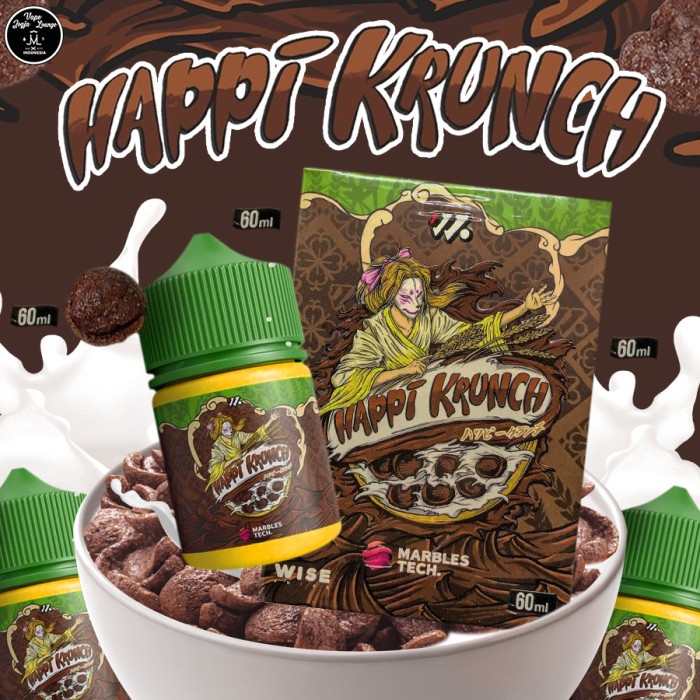 Happi Krunch Cokelat Sereal 60ML Authentic By Wise Juice