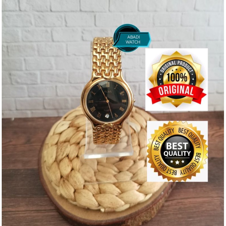 Jam Tangan wanita  alba  V722-X068 gold jam tangan alba V722-X068 Original