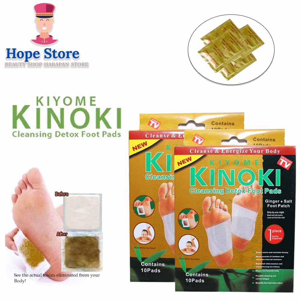 HOPE STORE - COD (1 Box Isi 10 Pcs) Koyo Kaki Kinoki Gold Detox ASLI /Koyo Kesehatan Ampuh Membuang Racun Tubuh