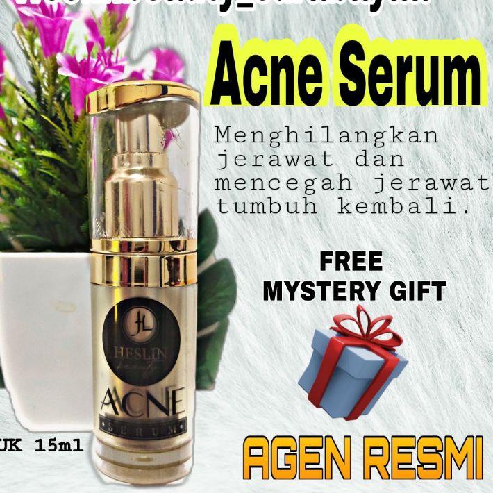 ㅽ SERUM HESLIN BEAUTY 15ML (GLASS FLEK/ BEKAS JERAWAT,WHITENING BIRD NEST MEMUTIHKAN,&ACNE JERAWAT) 