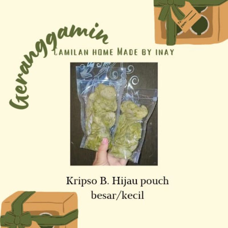 

kripso B. hijau pouch