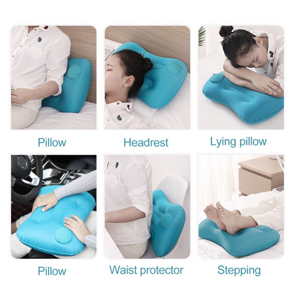 NATUREHIKE BANTAL ANGIN INFLATEABLE AEROS PILLOW F8057 BLUE