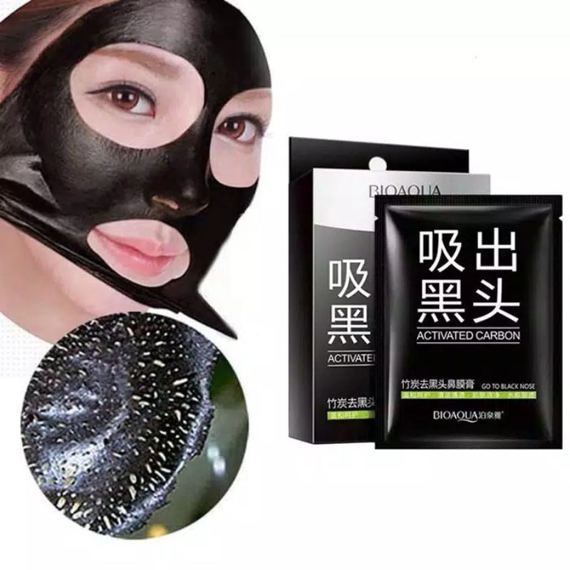 [Sachet] Bioaqua Activated Carbon/Remove Blackhead/Penghilang Komedo