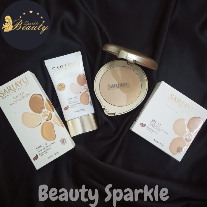 PAKET MAKE UP 2IN1 SARIAYU TINTED-02 NATURAL/SARIAYU MARTHA TILAR Two Way Cake Spf15/SARIAYU TINTED 