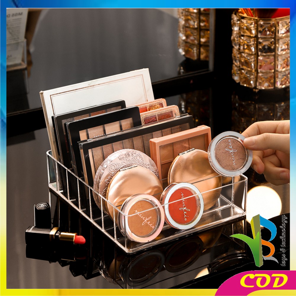 RB-K41 K44 Rak Akrilik Kosmetik 7 Grid Cosmetic Organizer / Tempat Penyimpanan Make Up Kosmetik