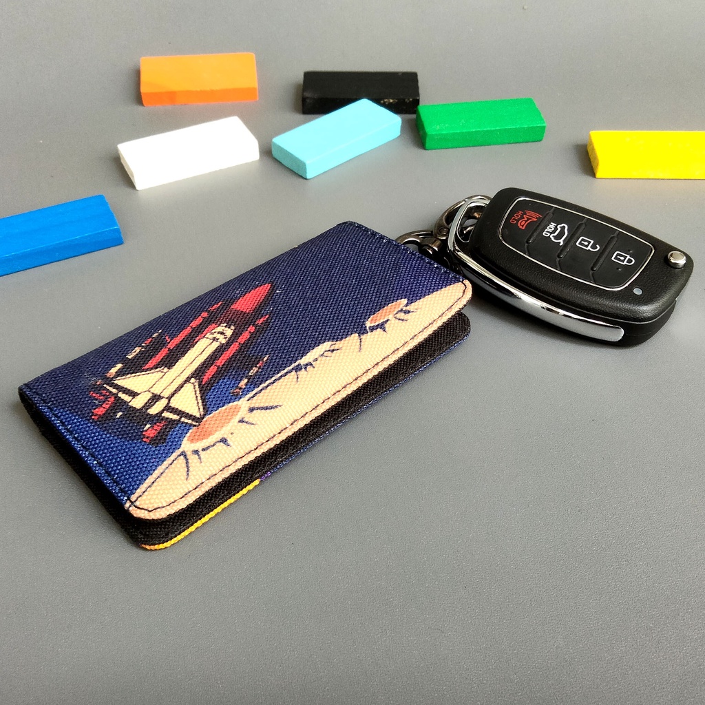 Gantungan Kunci Mobil Dompet Stnk Motor Print Spaceworlds