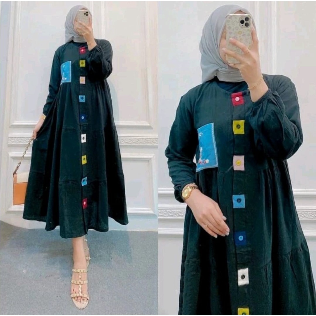 ALUNA DRESS / LINEN / MIDI DRESS / BIG SIZE