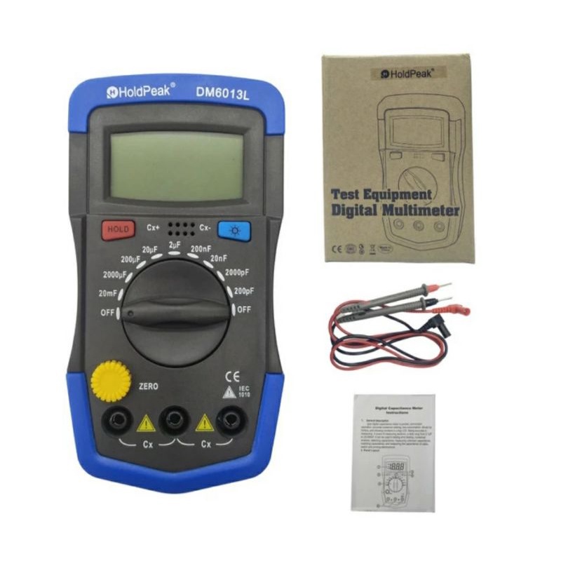 Capacitor Tester Alat Ukur Kapasitor Elco Holdpeak DM6013L