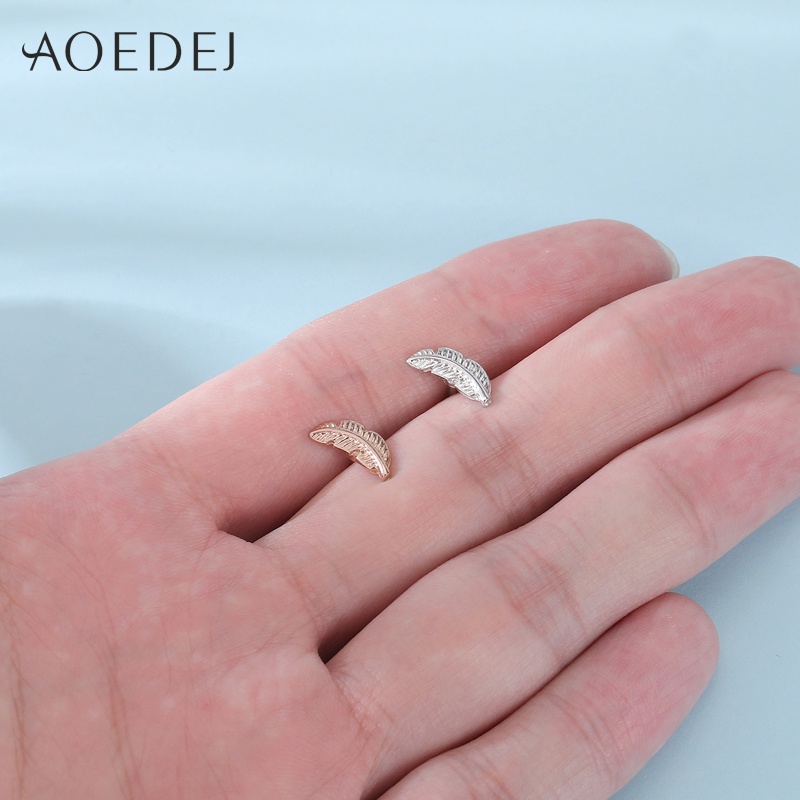 1pasang 316L Anting Stainless Steel Gothic Earrings Daun Ular Punk Stud Earrings Perhiasan Tindik Tubuh