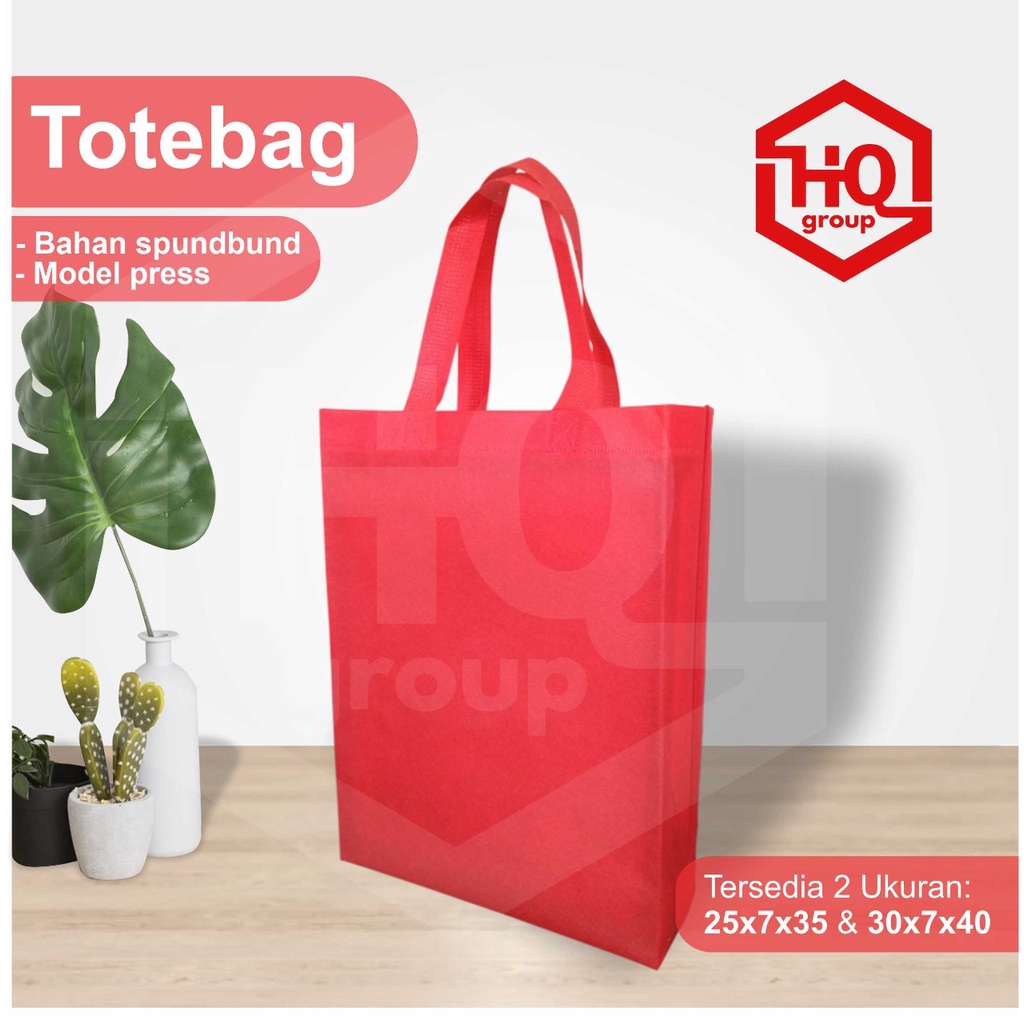 TAS MERAH/BAHAN SPUNDBUND/TAS PRESS