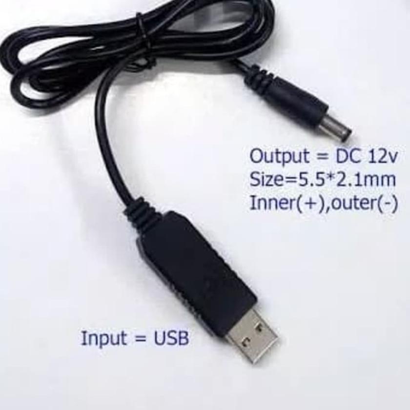 Serbu Voucher Kabel usb step up 5v to 12v / 5v to 9v / usb konverter 5v to 12v