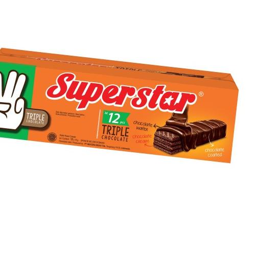 

FLASH SALE Superstar Triple Chocolate Box 12 Pcs berat 216 Gr