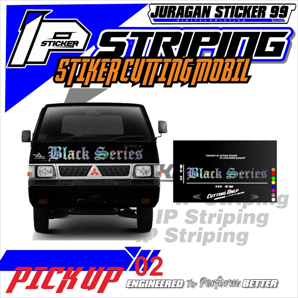 (COD) STICKER CUTTING PICKUP STICKER CUTTING PICKUP VARIASI TERBARU DESIGN IP1.KODE-02