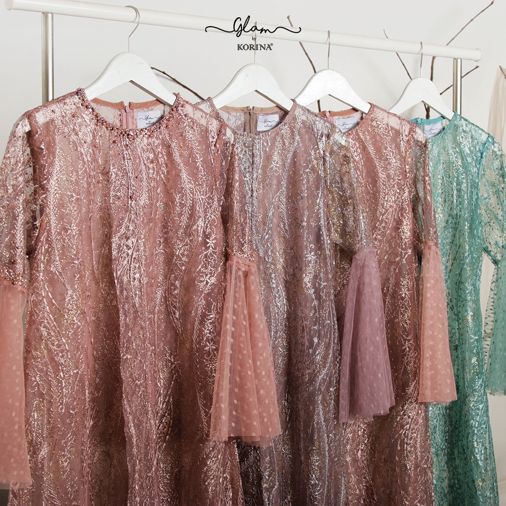 Korina_id - Ghea glam tanpa inner | dress tunik premium