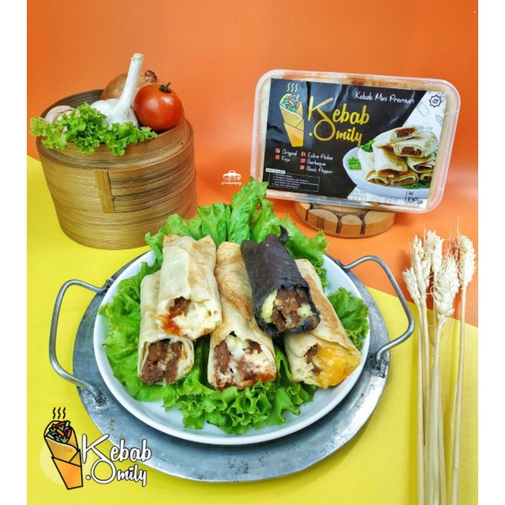 

KEBAB OMILY KEBAB MINI FULL DAGING TANPA SAYUR PREMIUM BANYAK RASA PROZEN FROZEN