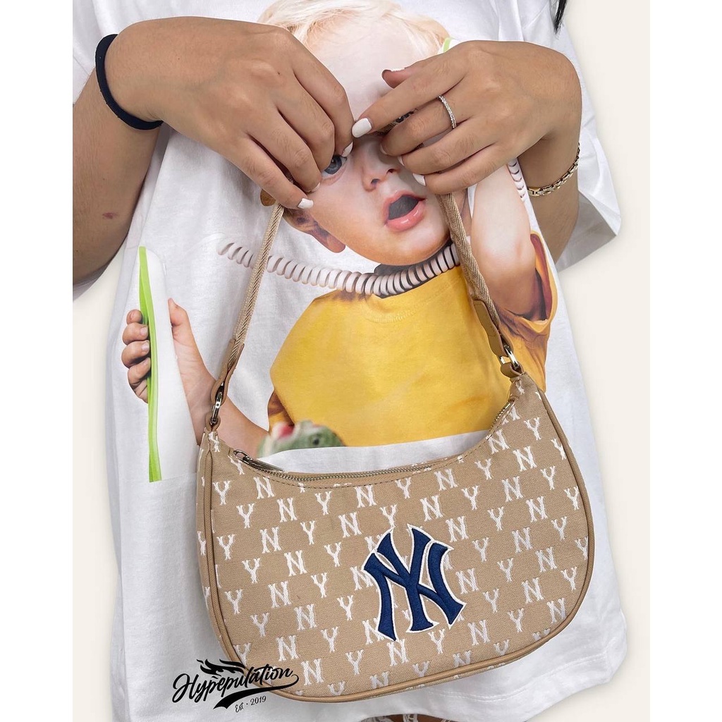 MLB NY Brown/White Monochrome Under Arm Bag ORIGINAL